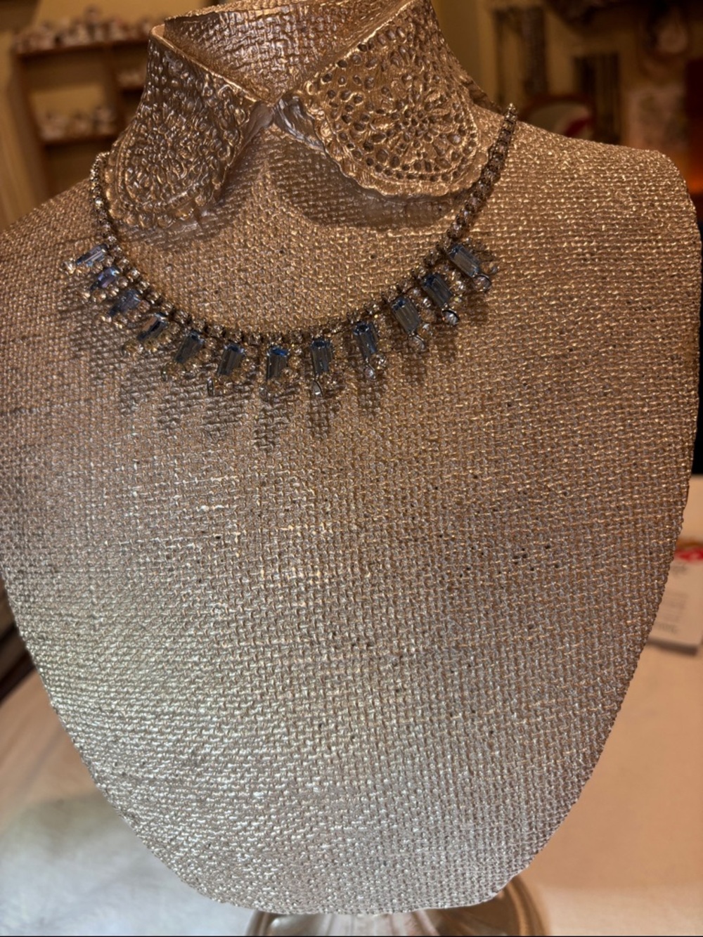 Elegant Black Crystal Fringe Necklace - Women Jewelry